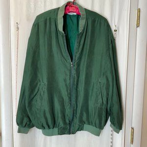 Vintage Silk Bomber Jacket